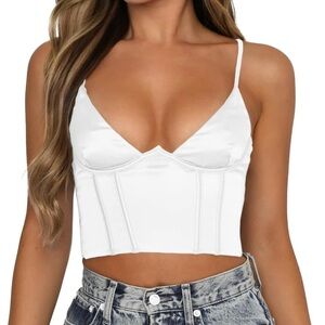 White Fox Boutique White Strappy Tank Top